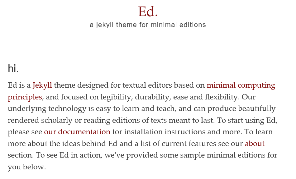 example Ed minimal Walt Whitman poem edition